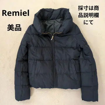 레미엘 다운&페더 숄카라 다운 자켓 네이비 새상품급