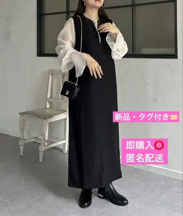 [ 새상품 택 포함 ] 시어 블라우스 세트 키넥 원피스