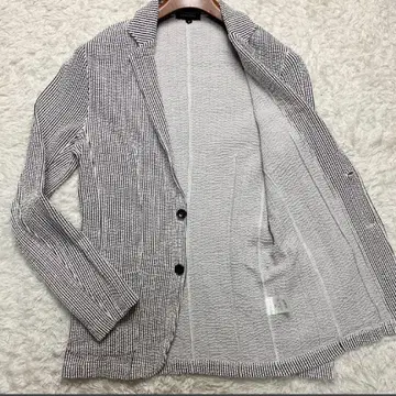 컨디션 최상 L 사이즈 바니스뉴욕 테일러드 자켓 네이비 신축성