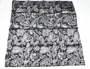 레어 BACKLASH 페이즐리 무늬 실크 스카프 / 백래쉬 반다나 가죽