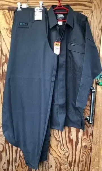 도라이치 상하의 세트 롱토비(L)&V8 롱(W82) 차콜 그레이