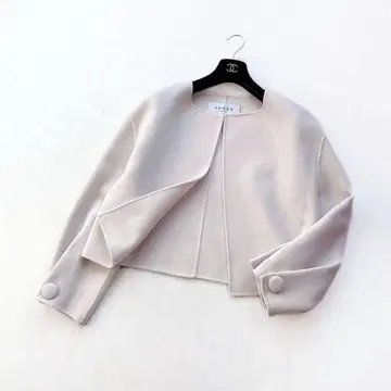 [ ADORE ] 정가 6.4만 리버 자켓 노카라 핑크 STORY 게재