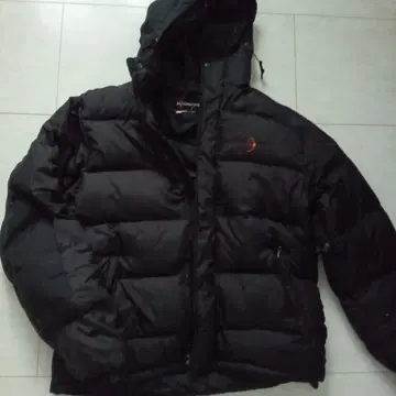 90s 레어 MOONSTONE 후드 부착 다운 자켓 L 사이즈 블랙