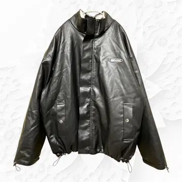 지하인 온라인 리버서블 점퍼 인조 가죽 (블랙) M