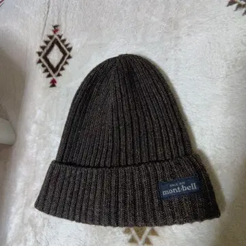 mont-bell 리브 니트 모자 브라운