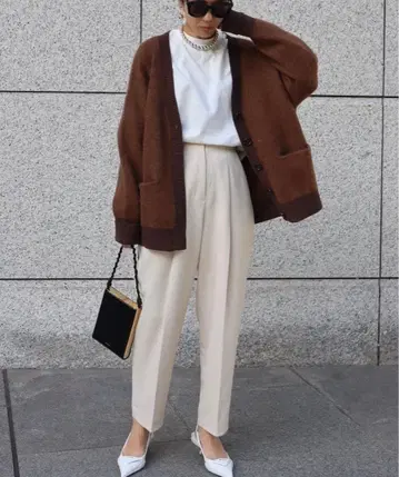 MACHATT 샤기 모헤어 니트 가디건