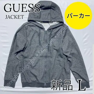 게스 후디 집업 자켓 그레이 L 사이즈