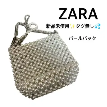 [ 미사용 새상품 택 없음 ] ZARA 펄 백 즉시 완판 숄더 백