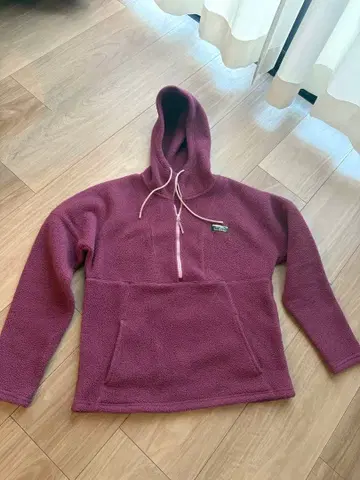 LL Bean (엘엘빈) 후드 부착 퍼플 플리스 자켓