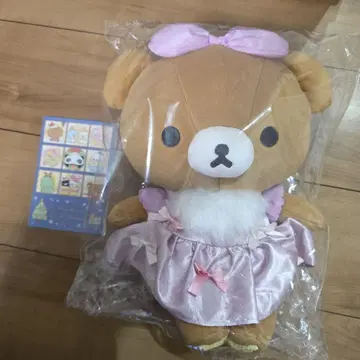 갈색 곰돌이 봉제 인형 M 메이크업