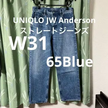 스트레이트 청바지 65 블루 허리 31 UNIQLO and JWA