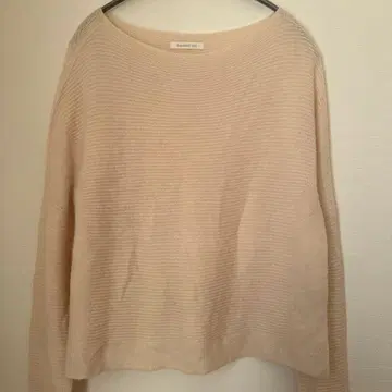 GALERIE VIE 린넨 미들 게이지 돌먼 슬리브 니트