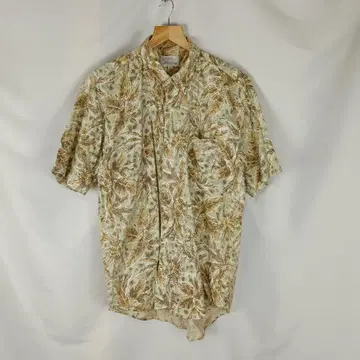 DOWNINGS 반팔 셔츠 하와이안 셔츠 F 보타니컬 B4189