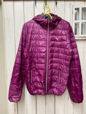 [ PUMA ] 후드 부착 다운 자켓 퍼플