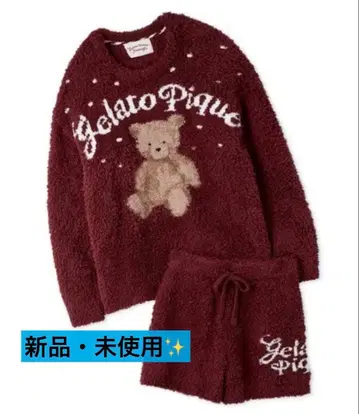 [ ONLINE 한정판 ] 젤라또 스노우 베어 자카드 풀오버 & 숏팬츠