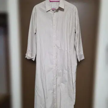 BEARDSLEY 베이지 셔츠 원피스 긴팔