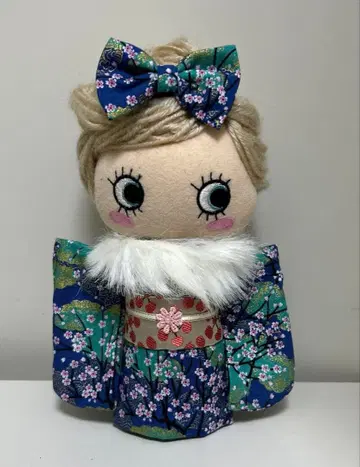 핸드메이드 이마리 사이즈 벚꽃 패턴 기모노