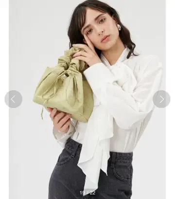 FRAY I.D 자카드 셔링 백