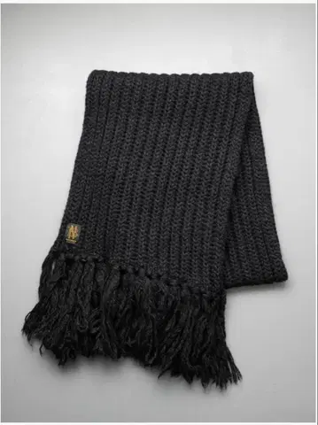 BATONER 바토너 프린지 빅 머플러 블랙