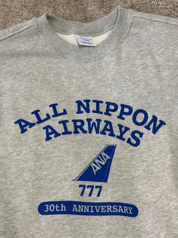 ANA 오리지널 Champion 777 디자인 크루넥 맨투맨 셔츠