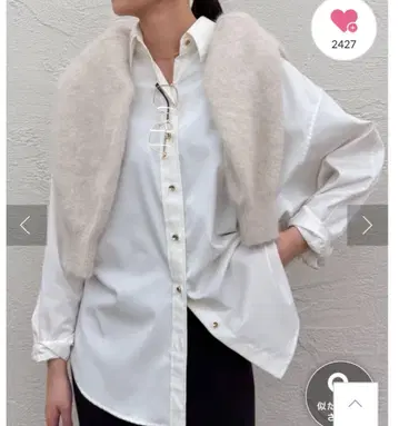 라운지 드레스 새틴 BIG 셔츠 화이트 돌먼 ZARA 유니클로