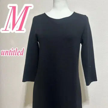 언타이틀 니트 원피스 M 블랙 그레이