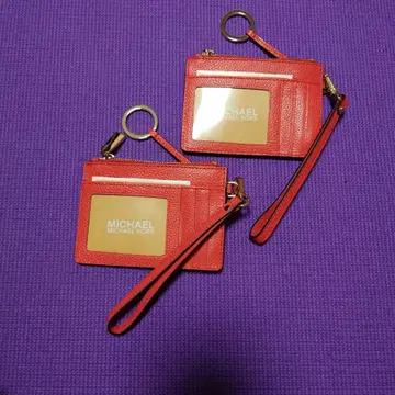 MICHAEL KORS 레드 카드 케이스 2점 세트