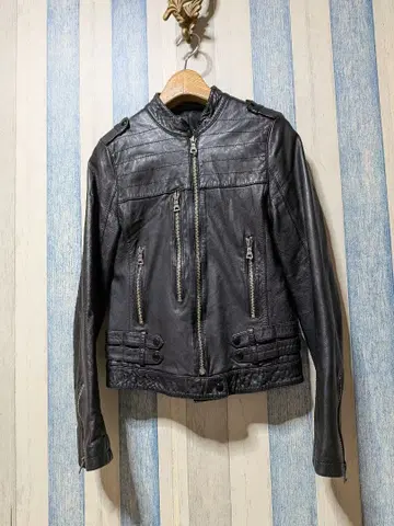 고품질 가죽 자켓 라이더스 여성용 M