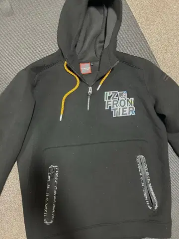 i'z frontier 아이즈프론티어 후드티 L 블랙 레어