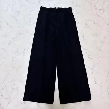 23AW 투모로우랜드 데프레 하이 트위스트 개버딘 턱 와이드 팬츠