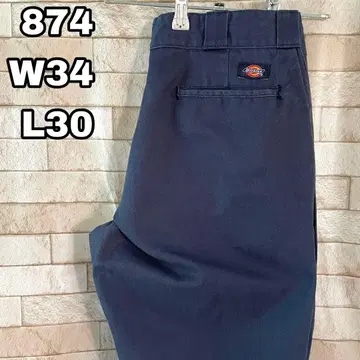 디키즈 874 워크 팬츠 멕시코제 자수 네이비 34 x 30
