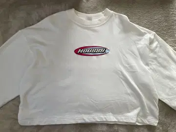 MOUSSY 로고 화이트 맨투맨