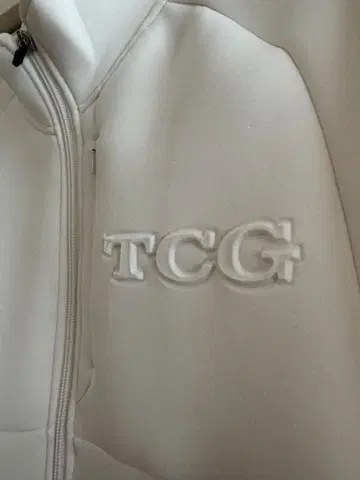 TCG 화이트 집업 자켓 골프