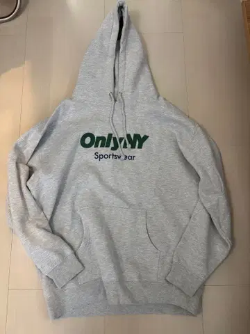 OnlyNY 그레이 후드티 후디