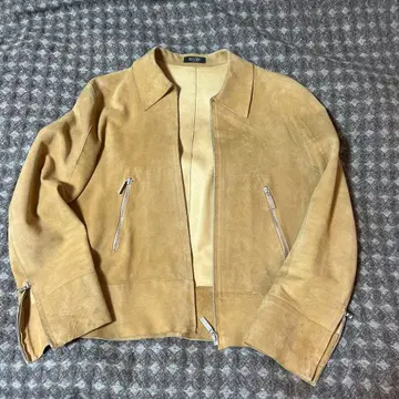 BASILE 베이지 스웨이드 자켓