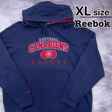 리복 NHL 후드티 XL 네이비 몬트리올 캐너디언스