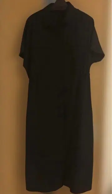 소주 반팔 롱 셔츠 원피스