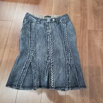 구제 레트로 빈티지 데님 스커트 y2k 헤이세이 갸루