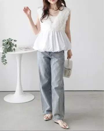 AMELY 페더 프린지 페플럼 베스트