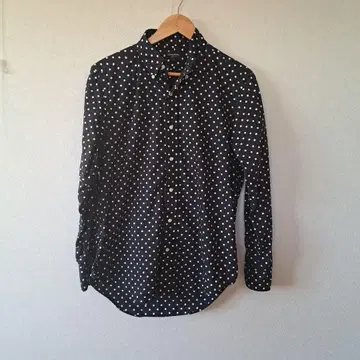 일본제 GYMPHLEX 도트 무늬 셔츠 L 짐플렉스