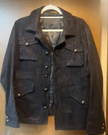 TAKEO KIKUCHI 블랙 스웨이드 자켓