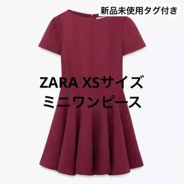 ZARA 미니 고데트 원피스 플레어 원피스 크리스마스