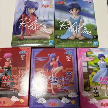 란마 1/2 5체 피규어 세트