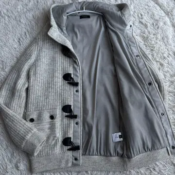 에포카 우오모 니트 더플 코트 알파카 토글 가죽