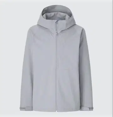 새상품 UNIQLO 블록테크 후드티 3D 컷 그레이 M 사이즈