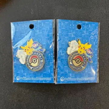 포켓몬 센터 삿포로 한정 로고 핀즈 2개 세트