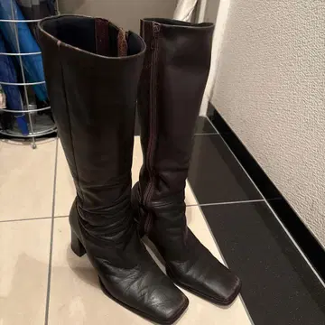 일본제! 천연 가죽 사용! 여성용 롱 부츠