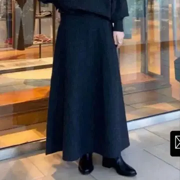 Tomorrowland GALERIE VIE 니트 플레어 롱 스커트