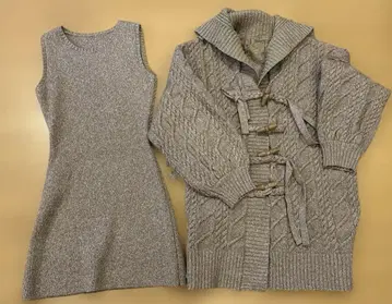 다리치 darich 케이블 앙상블 니트 미니 원피스