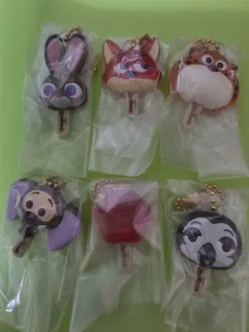 주토피아 아이스캔디 참 전 6종